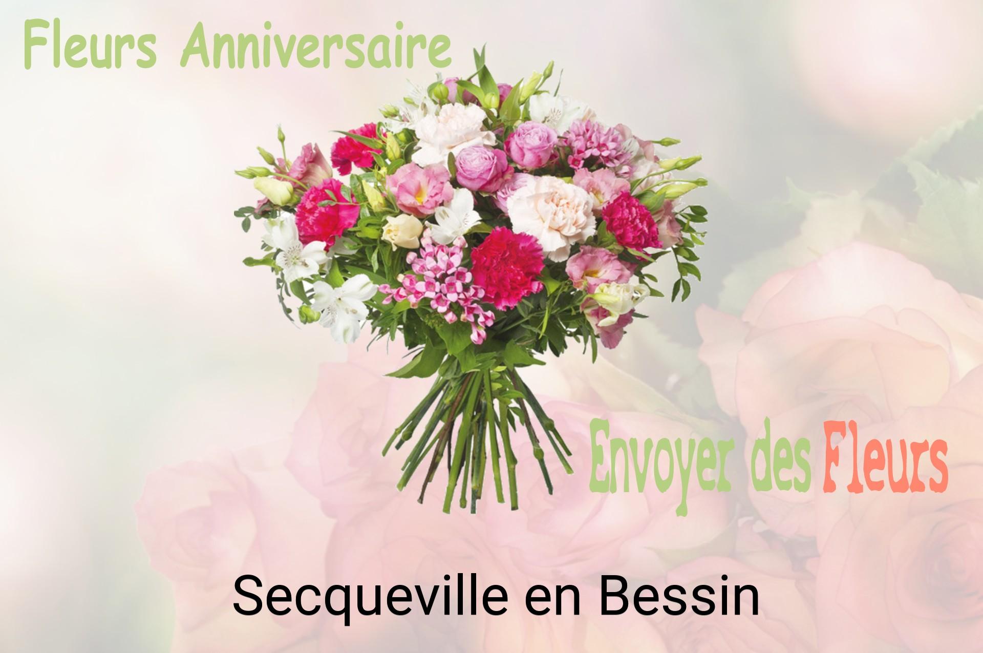 Bouquet de fleurs d’anniversaire livré à Secqueville-en-Bessin