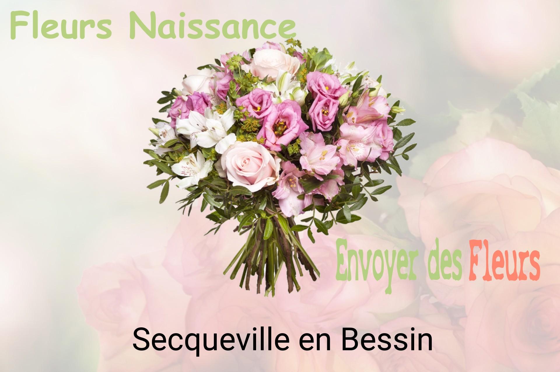 Bouquet de fleurs de naissance livré à Secqueville-en-Bessin